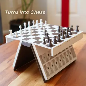 Fun hanging board game for adults - bookshelf design, vocabulary and spelling challenge, travel game, Portable Chess Game, suitable for parties, weddings, and as a birthday gift