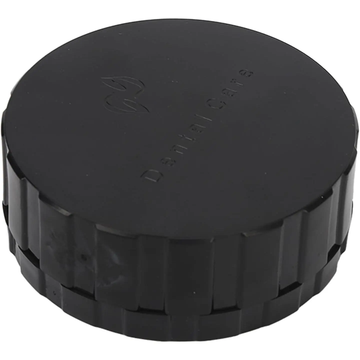 Dental Veneer Box, Denture Veneer Processing Box Round Shape Reusable Black Denture Storage Box with Spare Pad Plastic Denture Case Denture Case Container