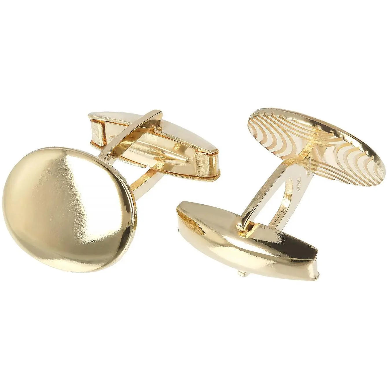 Mistero For Him Polished Oval Cuff Links, Sterling Silver