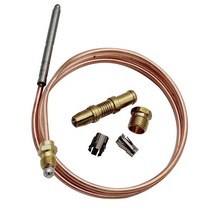 1 x Copper Thermocoupler Kit - 36-Inch High-Temp Resistant, 750°C Sensor, 1980-036 Snap, Universal Adapter, Clamps, 4.17x2.91x0.67in, Auto Shut-Off for Motorhome Pilot Assembly Replacement