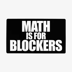 Math is for Blockers Playmat