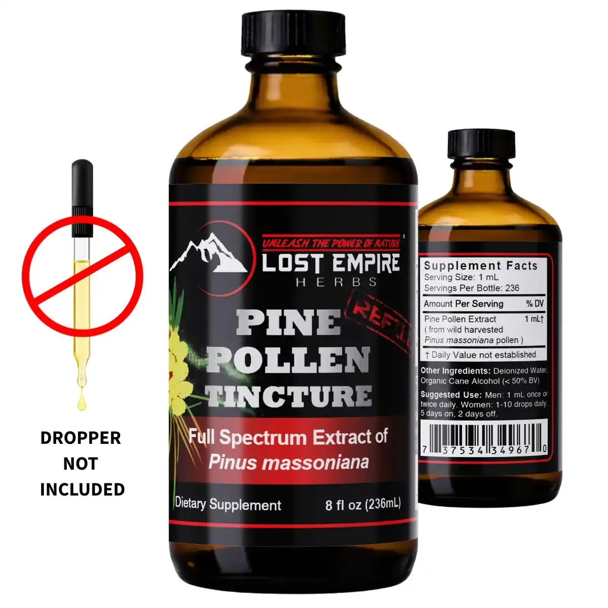 Pine Pollen Tincture (8 Fl oz) Refill Bottle