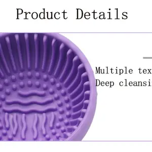 1 Silicone Makeup Brush Cleaning Bowl: A Creative Silicone Makeup Brush Cleaning Pad for Washing Dishes and Makeup Tools