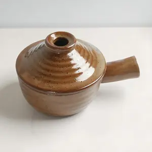 Clay pot | Quick & Easy Egg Poacher for Perfect Breakfasts – Heat-Resistant Hollow Handle