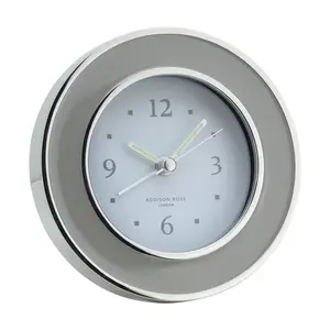 Alarm Clock in Chiffron and Silver