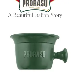 PRORASO Professional Shaving Mug bowl barber style Large size ABS Plastic unbreakable made in Italy All Skin Types Sensitive Skin