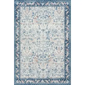 Nuloom Audessa Floral & Paisley Washable Rug