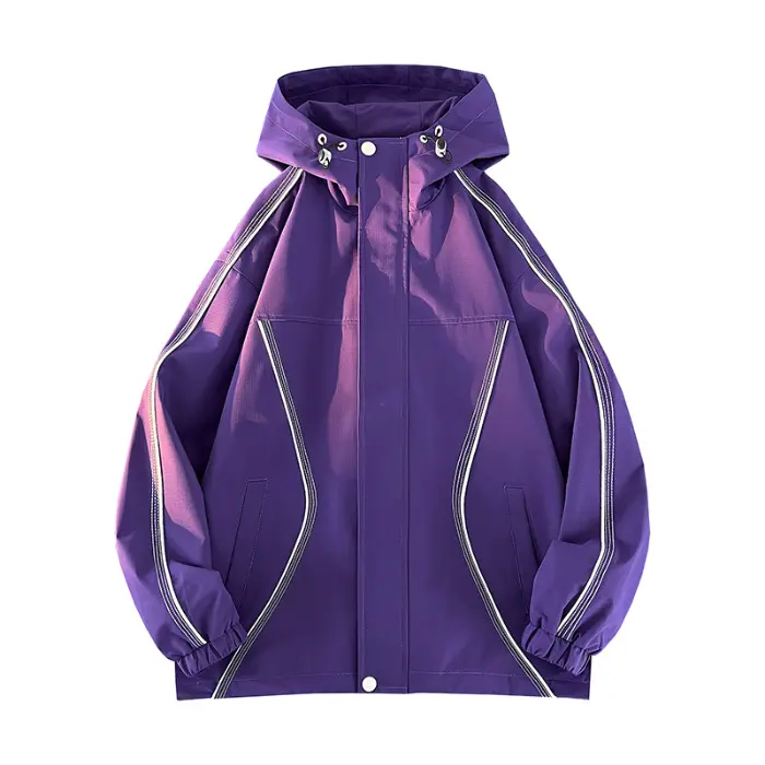 Purple hooded