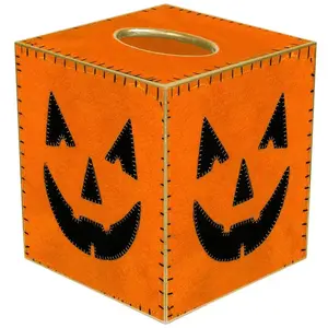Jack-O-Lantern Tissue Box Cover