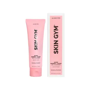 Skin Gym Super Ginseng + Celery Gel Cleanser Hydrating Soothing All Skin Types Nourishing Moisturizing Facial Cleansing with Ginseng & Celery Seed Extract Hydrate Moisture