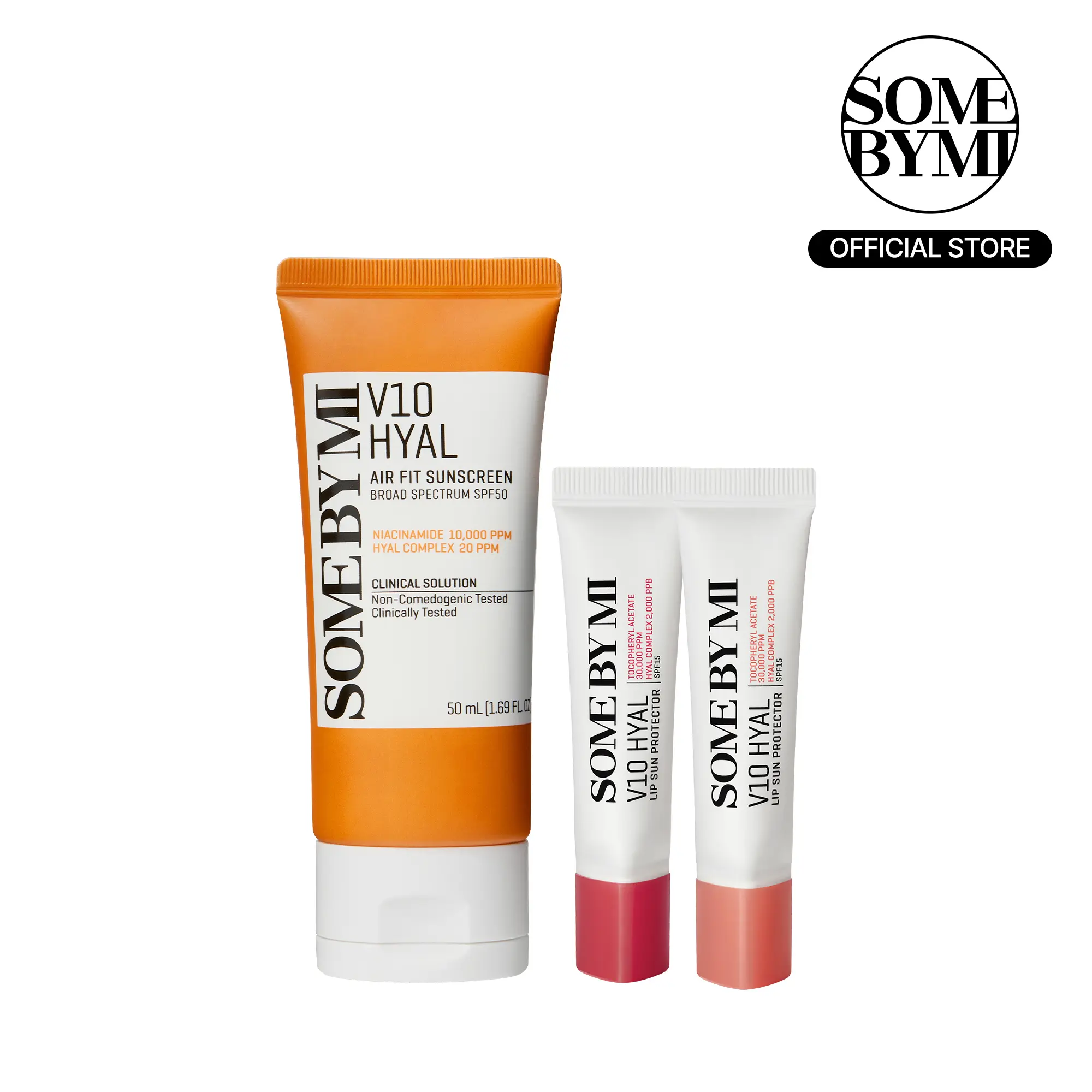 V10 Korean Sun Care Set - Korean Skincare - SPF 50 Hydrating Sunscreen, No White Cast with Centella + Tinted Sunscreen Lip Balm Moisturizing Duo V10 Korean Sun Care Set - Korean Skincare - SPF 50 Hydrating Sunscreen, No White Cast with Centella + Tinted Sunscreen Lip Balm Moisturizing Duo