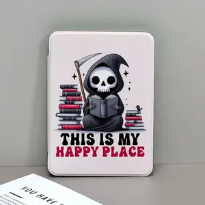Cool Flip Leather Protective Case with Clear Back for Kindle Basic 2022/2024, Kindle Paperwhite 11th Gen 6.8in, 12th Gen 7.0in E-Reader Device Tablet Protection Cover Casing