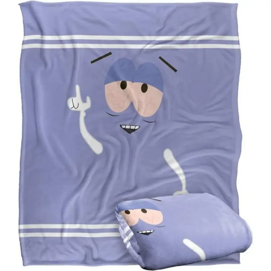 South Park Towelie Wrinkle Resistant Cartoon Pattern Flannel Blanket, Cozy Room Vibes Decor, Christmas Holiday Gift for Home Snuggles