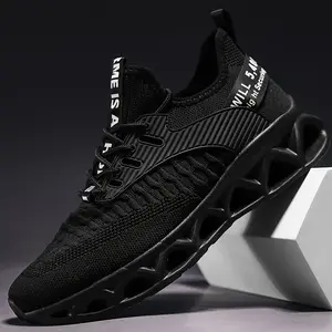 Breathable Blade Sneakers - Lightweight Non-Slip Sneakers for Running, Walking, and Training, Low Top Lightweight Knitted Walking Shoes, Comfortable Running Sneakers
