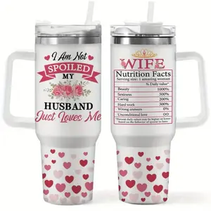 'I Am Not Spoiled' Engraved 40oz Stainless Steel Tumbler for Wife - Perfect Valentine's Day Gift from Husband - Flasks, Drinkware