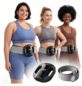 2026 New Fascia Ring  Mini Muscle Recovery Device, Upgraded Adjustable Strap Fits Up to 55in Waist, Cordless Rechargeable Portable Massager for Waist, Back & Daily Relaxation, Perfect Gift for Parents & Adults