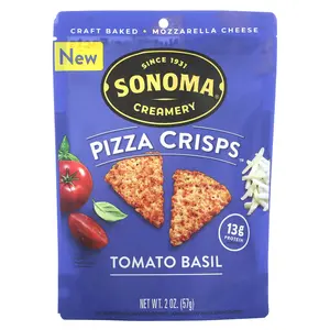 Sonoma Creamery Pizza Crisps, Tomato Basil, 2 oz (57 g) Sonoma Creamery Pizza Crisps, Tomato Basil, 2 oz (57 g)