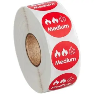 1000 Stickers Roll Medium Permanent 1 Inch Round Label Sticker
