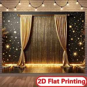 2D Polyester Printed Banner Backdrop for Easter Celebration, Family Party, Church Events