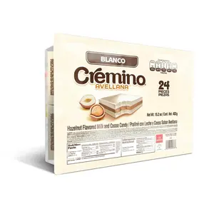 Cremino White Chocolate Tray | Hazelnut & White Chocolate Bars | Fine Taste | 24 Total Pieces