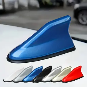 1PC universal shark fin roof car antenna radio FM/AM decorative signal antenna external non perforated roof tail antenna modification non perforated Car Accessories