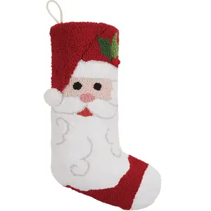 Santa Claus with Pom Hook Stocking
