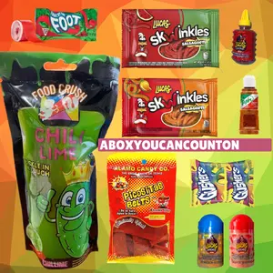 Chili Lime Food Crush Pickle Kit Includes 10 Items Total Candy and Viral Snacks
