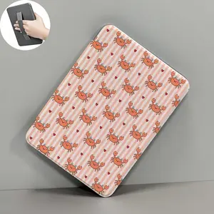 Kindle Case with Handle, 17 Ocean Summer Designs, PU Leather Protective Cover for 7.0" Paperwhite 12th Gen, 6.8" 11th Gen, 6.0" 2022/2024 Basic Reading Tablet, Soft Clear Back, Auto Sleep/Wake Function, Durable Protection Accessory Casing