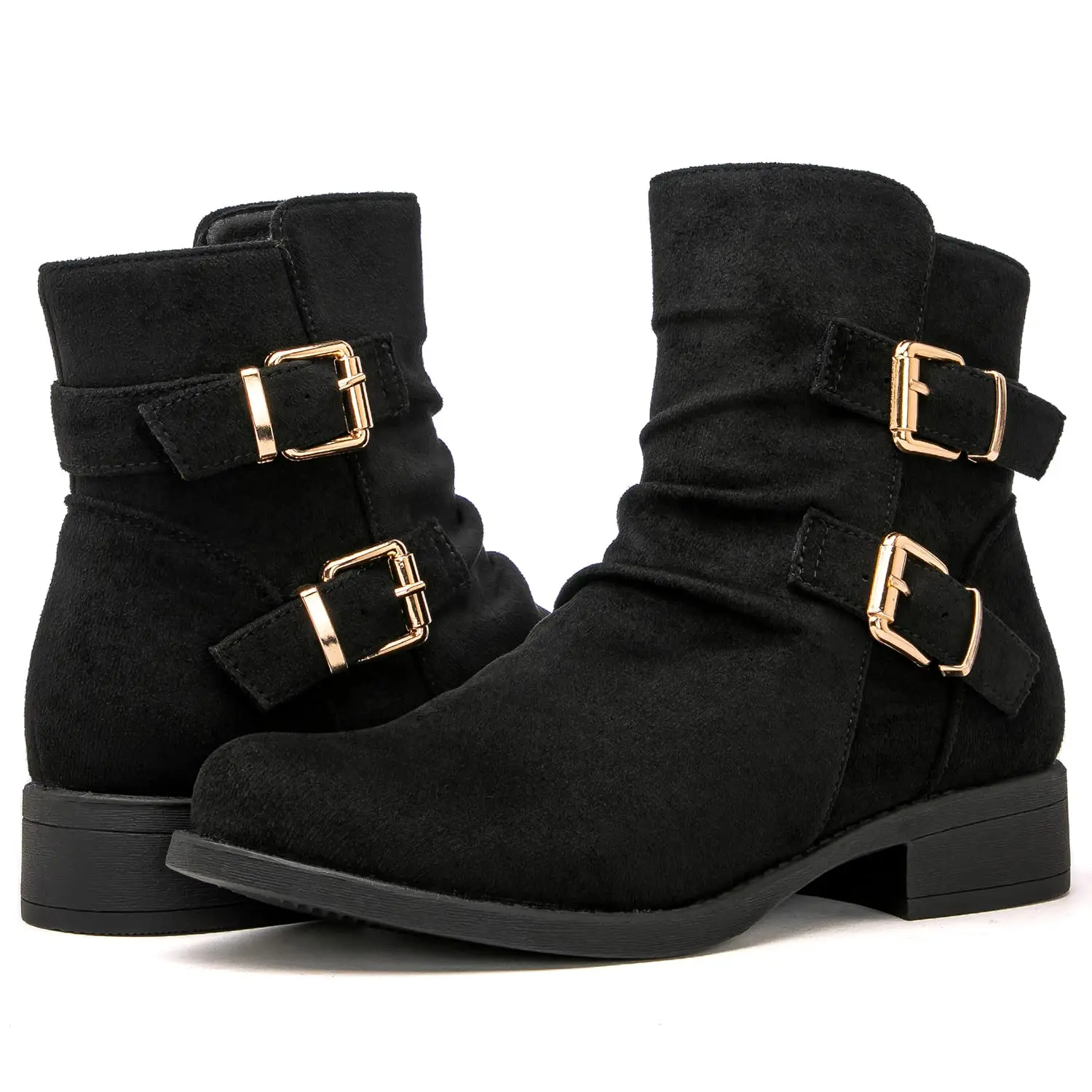 GLOBALWIN Women's Ankle Boots Black Comfortable Fashion Booties For Women Low  Heel Size 9M - TikTok Shop