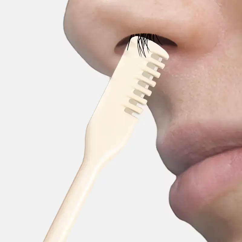 360° Dual-Sided Nose Hair Trimmer, Manual Rotating Nose Hair Razor, Effective Removal of Nasal Hair and Earwax, Portable Design, Home Use, High Quality Trimmer, Hair Removal Solution