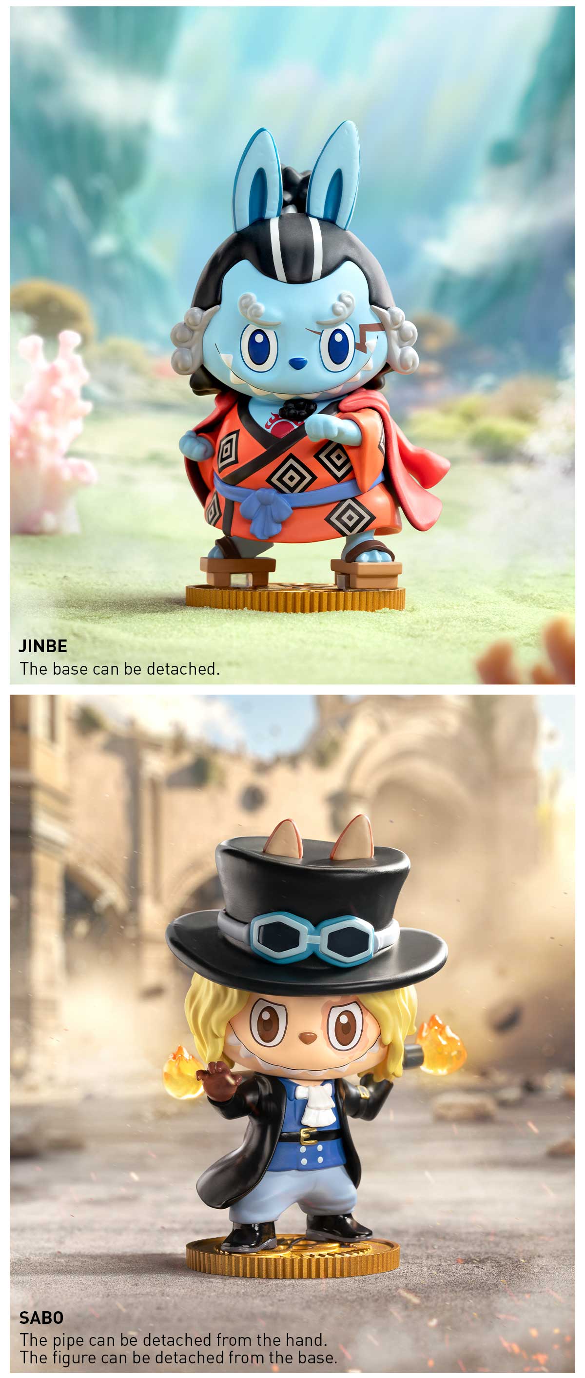 POP MART THE MONSTERS × One Piece Series Figures, Labubu Collectible Toys