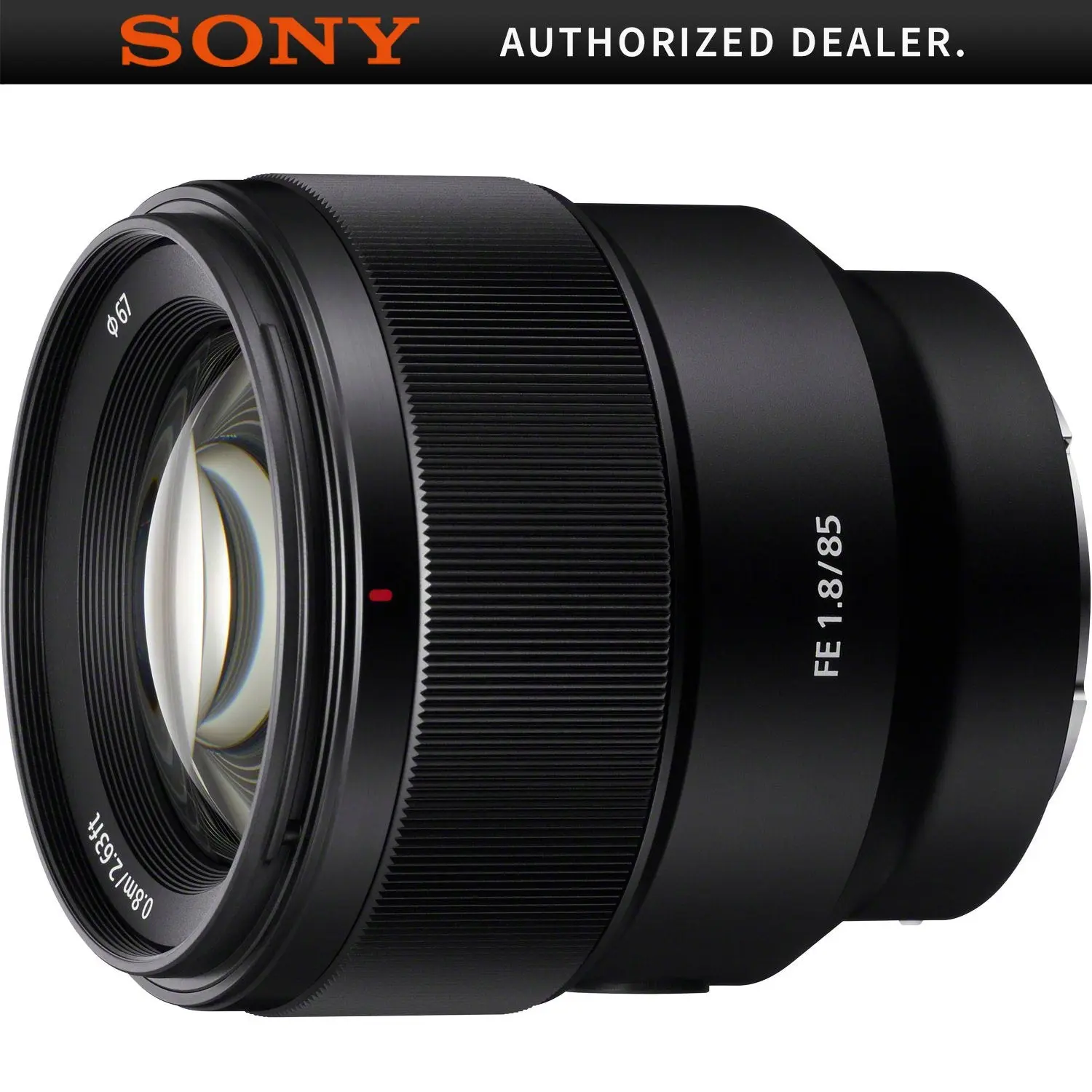 Sony FE 85mm F1.8 Full-Frame E-Mount Fast Prime Digital Camera Optical Lens, Photography Equipment, Compact SEL85F18, Round
