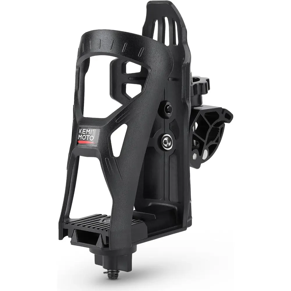 Cup Holder, Upgraded Drink Holder for Motorcycle Handlebar, Water Bottle Holder Mount with 0.6”-1.56” Metal Clamp For Scooter,Bike,Boat,Stroller,Wheelchair,Golf Push Cart,Tractor