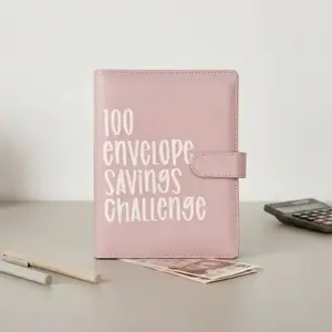 100 Envelope Saving Challenge Binder, Budget Binder and Savings Challenge Planner, Money Organizer Notebook