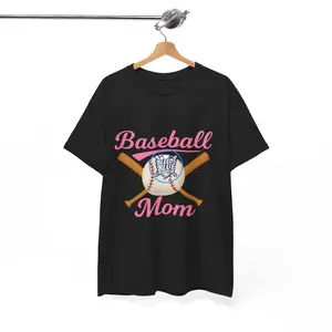 My Original Design - No copycat - Pink Baseball Mom Tee Shirt - Unisex Heavy Cotton Tee Casual Fit