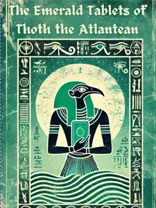 The Emerald Tablets of Thoth the Atlantean Paperback Book - Ancient Egyptian-Inspired Design, Hieroglyphs, Symbolic Artwork for Mystery Insights