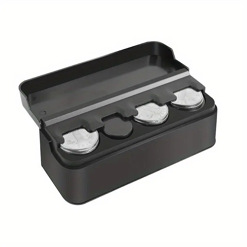 Car Coin Storage Box, 1 Piece Portable Coin Storage Organizer, Game Coin Container for Home Vehicle, Coin Holder, Funny Gift, Car Organization Supplies