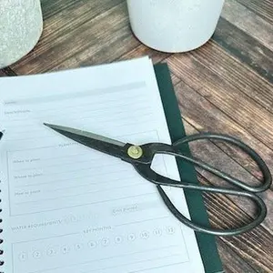 vintage look steel garden scissors