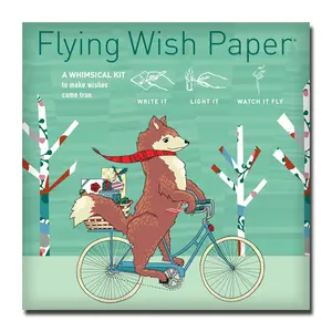 Flying Wish Paper, Magical WISH-MAKING KITS, Manifestation Ritual, Lucky & Clever Wishes Hidden in Plain Sight, Indoor Creative Activity for Birthdays, Parties and Anniversaries, Ideal Gift for Kids & Adults