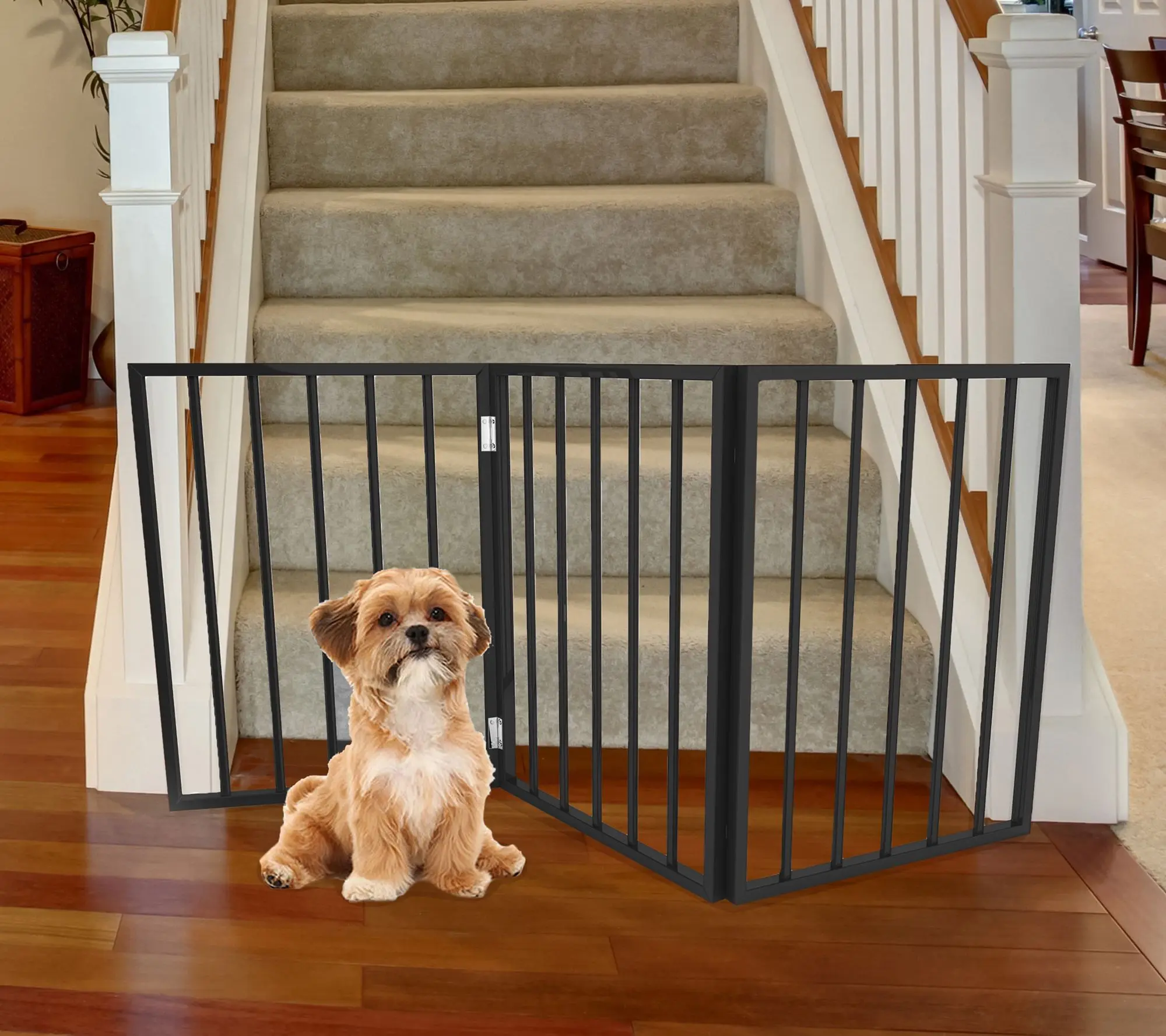 Petmaker Pet 3-Panel Indoor 54" Foldable Freestanding Fence Petmaker Pet 3-Panel Indoor 54" Foldable Freestanding Fence