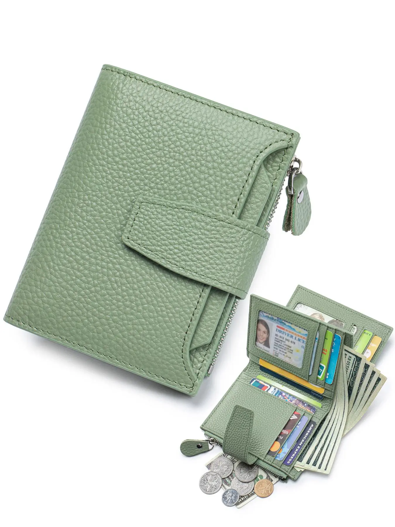 Women's Minimalist Portable Plain Color Short Wallet, Casual Trendy Versatile Zipper Short Wallet, Durable Fashion Wallet, Fashionable Card Holder for Daily Use Wallets Women, Zipper Wallet Design, Wallet With Zipper