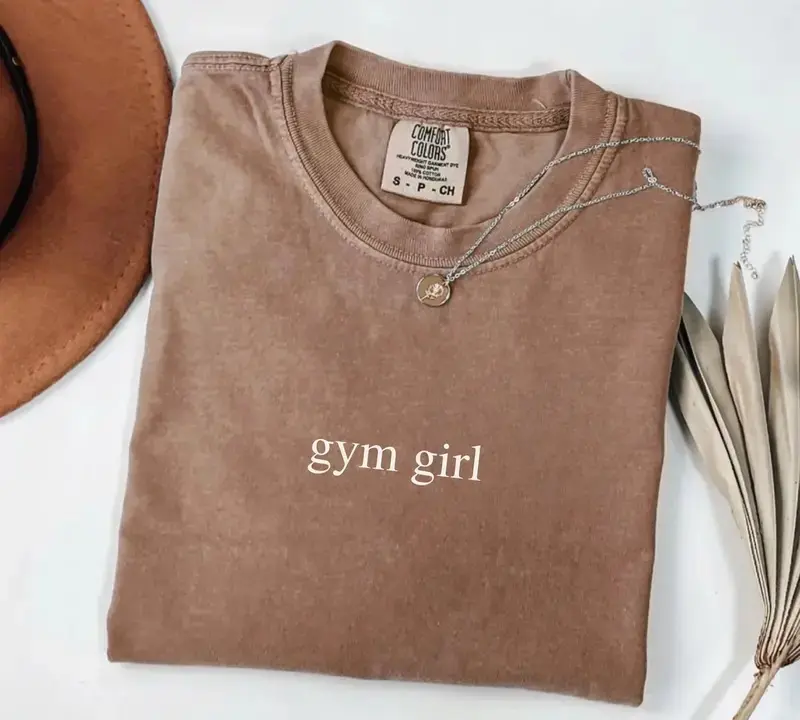 Comfort Colors Gym Girl t shirt, gym T Shirt, World Health Day Shirt, Women's Pump Cover Gym Shirt, Trendy classic vintage Cotton Fit Casual