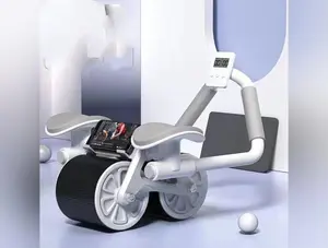 Abdominal Wheel Automatic Rebound AB Roller Abdominal Wheel Elbow Support Men And Women Belly Slimming Belly Fitness Equipment