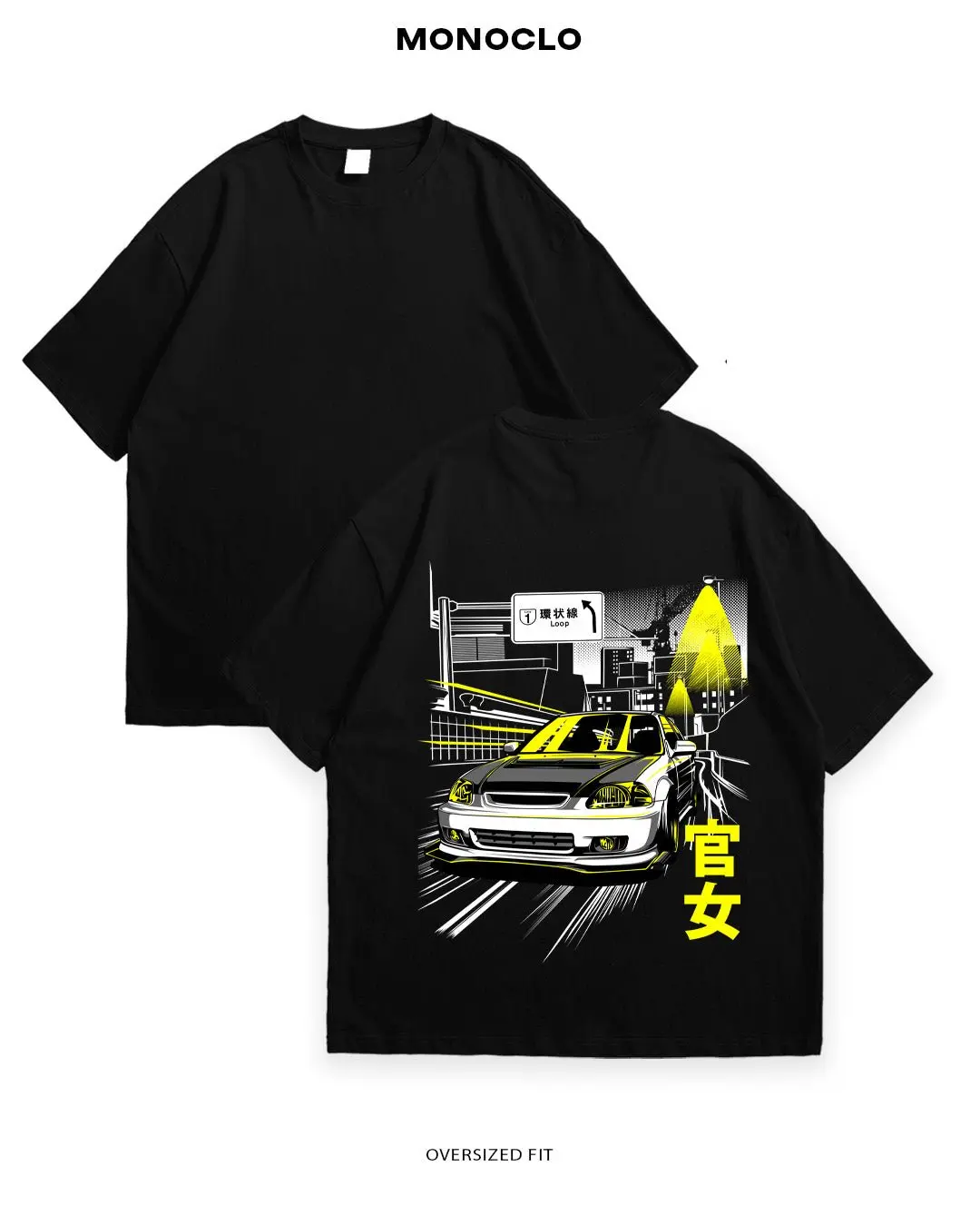 Honda Civic Drift Car Graphic T-Shirt, JDM Streetwear Tee, Racing Fan Gift