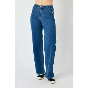 Judy Blue Full Size High Rise Straight Leg Jeans Judy Blue Wide Leg high waist Women's Wedgie