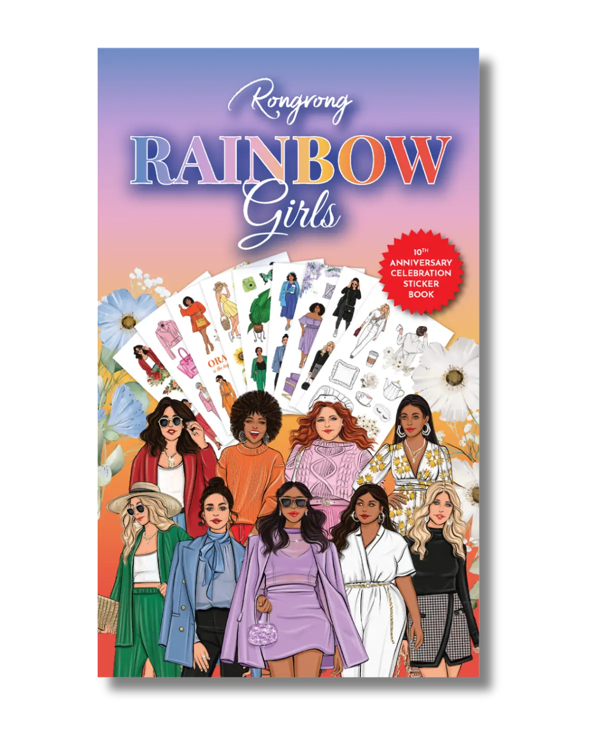 Rainbow Girls Sticker Book for Journals, Planners & Scrapbooking | Special Edition