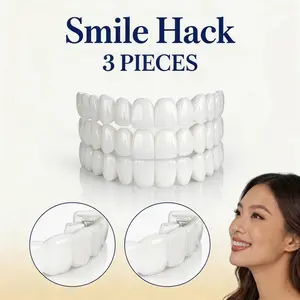 [2026 New] Snap On Veneers Reusable Smile Hack! Snap On Veneers 3 Pairs -Instant Visual Look Enhancer No Pain Perfect Smile Makeover for Bad Teeth & Stains