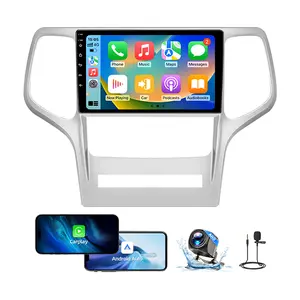 Car Stereo for Jeep Grand Cherokee WK 2008 2009 2010 2011 2012 2013 with Wireless Carplay&Android Auto, 9 Inch Touch Screen, Mirror Link, Bluetooth, FM Radio, WiFi, GPS, SWC, Backup Camera, Android 13, 2G+64G