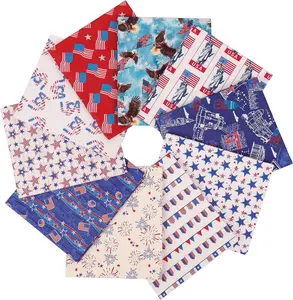 Newbrothread&Craftido 100% Cotton Quilting Fabric Bundles 10pcs Fat Quarters 18"x21" Medium Weight 5.2 oz for Quilting Sewing Patchwork Home Textile America Style Mothersdaygift