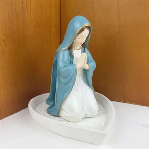 Virgin Mary Rosary Holder, Jewelry Stand, Religious Accessories, Elegant Design, Perfect for Prayer Beads, Faithful Gift Idea